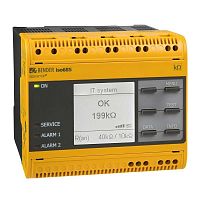 Electrical safety monitoring device ISOMETER® isoRW685W-D-Bfor medical IT systemsautomaticcontinuous