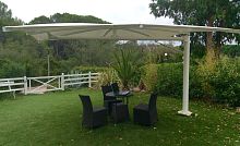 Side post parasol TONNELLE PARATOUaluminumPVC-coatedfiberglass-reinforced polyester