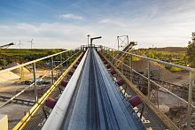 Abrasion-resistant conveyor belt flexibleSBRrubber