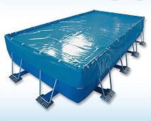 Security swimming pool cover winter