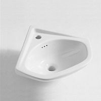 Wall-mounted hand basin cornerceramic