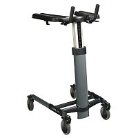 4-wheel mobility walker TAURUSbariatricheight-adjustablewith elbow-rest