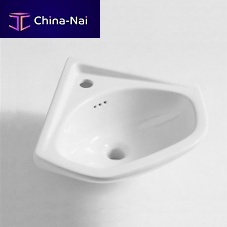 Wall-mounted hand basin cornerceramic