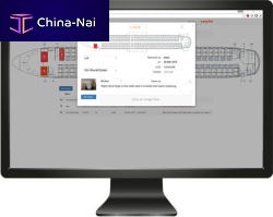 Data management software cabin Surveymonitoringfor maintenancefor aeronautics