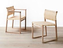 Contemporary chair BM61indoorlinenwicker