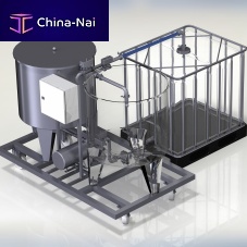 Clean-in-place unit for the food industry stainless steel