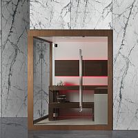Steam shower cubicle WONDER 3IN1multi-functionglasswooden