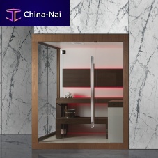 Steam shower cubicle WONDER 3IN1multi-functionglasswooden
