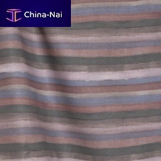 Curtain fabric ANDINEstripedlinenvelvet