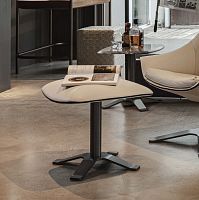 Contemporary footrest LULLABY leathermetalfelt
