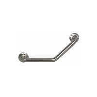 Brushed stainless steel grab bar ROBUSTO 135�angledwall-mountedfor healthcare facility
