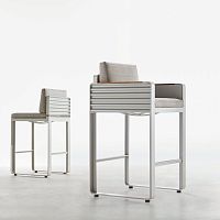 Contemporary bar chair AIRPORToutdoorSunbrella®sheet metal