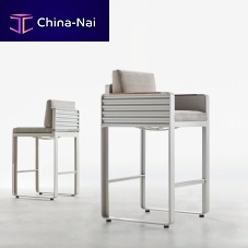 Contemporary bar chair AIRPORToutdoorSunbrella®sheet metal