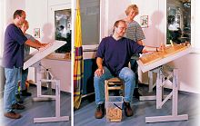 Height-adjustable ergotherapy table ergo S72