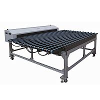 Belt conveyor straightfor plates