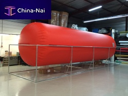 Gas tank temporary storagebendable