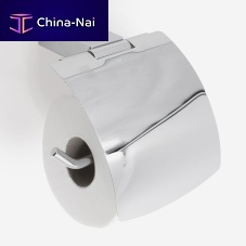 Wall-mounted toilet paper dispenser BERLINstainless steelbrass