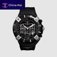 Aviator watch TCA Black ceramicchronographdual timeself-winding