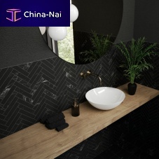 Countertop washbasin AVELLINOenameled metalsteelwith counter