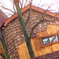 Wood shingle WESTERN RED CEDAR SHAKEShigh-resistancefor rooffor facade cladding