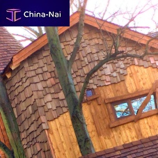 Wood shingle WESTERN RED CEDAR SHAKEShigh-resistancefor rooffor facade cladding