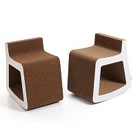 Contemporary stool DONDOLOcardboard base