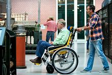 Mechanical wheelchair drive unit Duetback