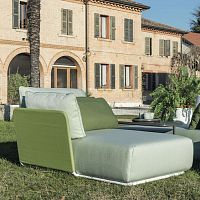 Contemporary daybed COMBOfabricaluminumoutdoor