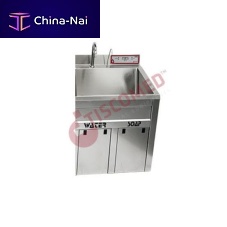 1-station surgical sink TOHS 1100stainless steelknee-operatedinfrared water tap