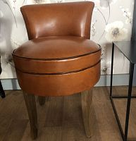 Traditional fireside chair fabricleatherbeech