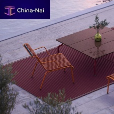 Contemporary armchair Southpowder-coated steelwirewith removable cushion