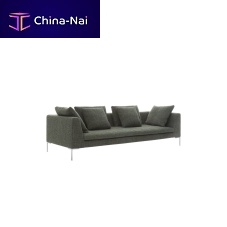 Contemporary sofa Charles Carrfabricleathergreen