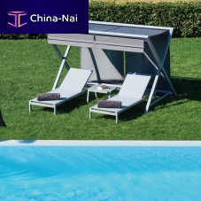Fabric roof gazebo MILOSaluminum frame