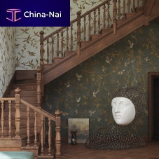 Traditional wallpaper OTTONE GARDENcellulose fibernonwoven fabricfiberglass