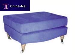 Traditional pouf DERBYfabric