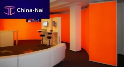 Wall-mounted panel BACKLIGHT TEXfor ceilingcoverfabric