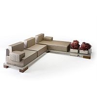 Modular sofa TRICLINIVMcornercontemporaryoutdoor