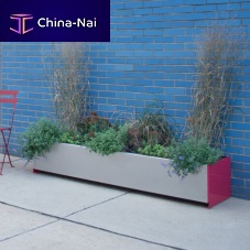 Aluminum planter Broad 72rectangularcontemporarycustomizable color