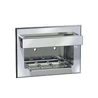 Recessed soap dish 0398stainless steelpolished