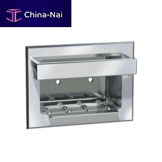 Recessed soap dish 0398stainless steelpolished