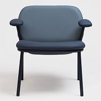 Contemporary armchair LANAfabricsteelgray