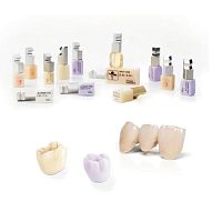 Resin dental material ceramiczirconiumhybrid