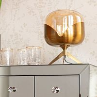 Table lamp GOLDEN GOBLET BALLsteelglasscontemporary