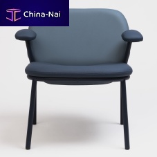 Contemporary armchair LANAfabricsteelgray