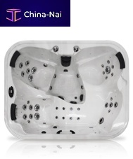Above-ground hot tub TRADITIONAL : OMEGAsquare4-seaterhome