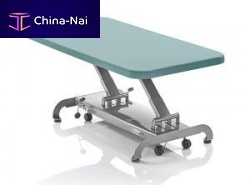 Hydraulic Bobath table Novak Son casterswith adjustable height backrest1-section