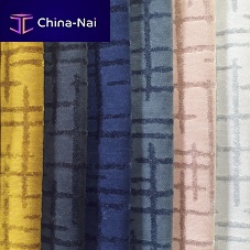 Upholstery fabric geometric patternvelvetwashable