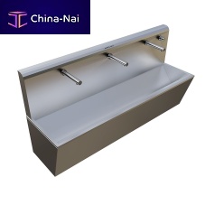 3-station surgical sink 16545-3stainless steelelectronically controlled