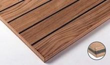 Floor insulating sandwich panel NAUTIPONT ACOUSTIQUEwood facing