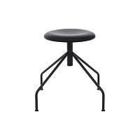 Scandinavian design stool SPIDERsteel baseupholsteredswivel